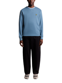 Lyle & Scott Crew Neck Cotton Sweatshirt - view 2, Ocean Sky