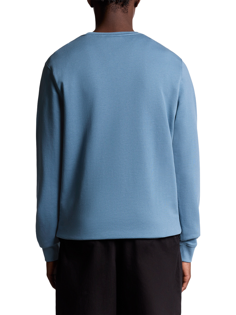 Product image 4 of 6, which shows Lyle & Scott Crew Neck Cotton Sweatshirt, Ocean Sky, XS