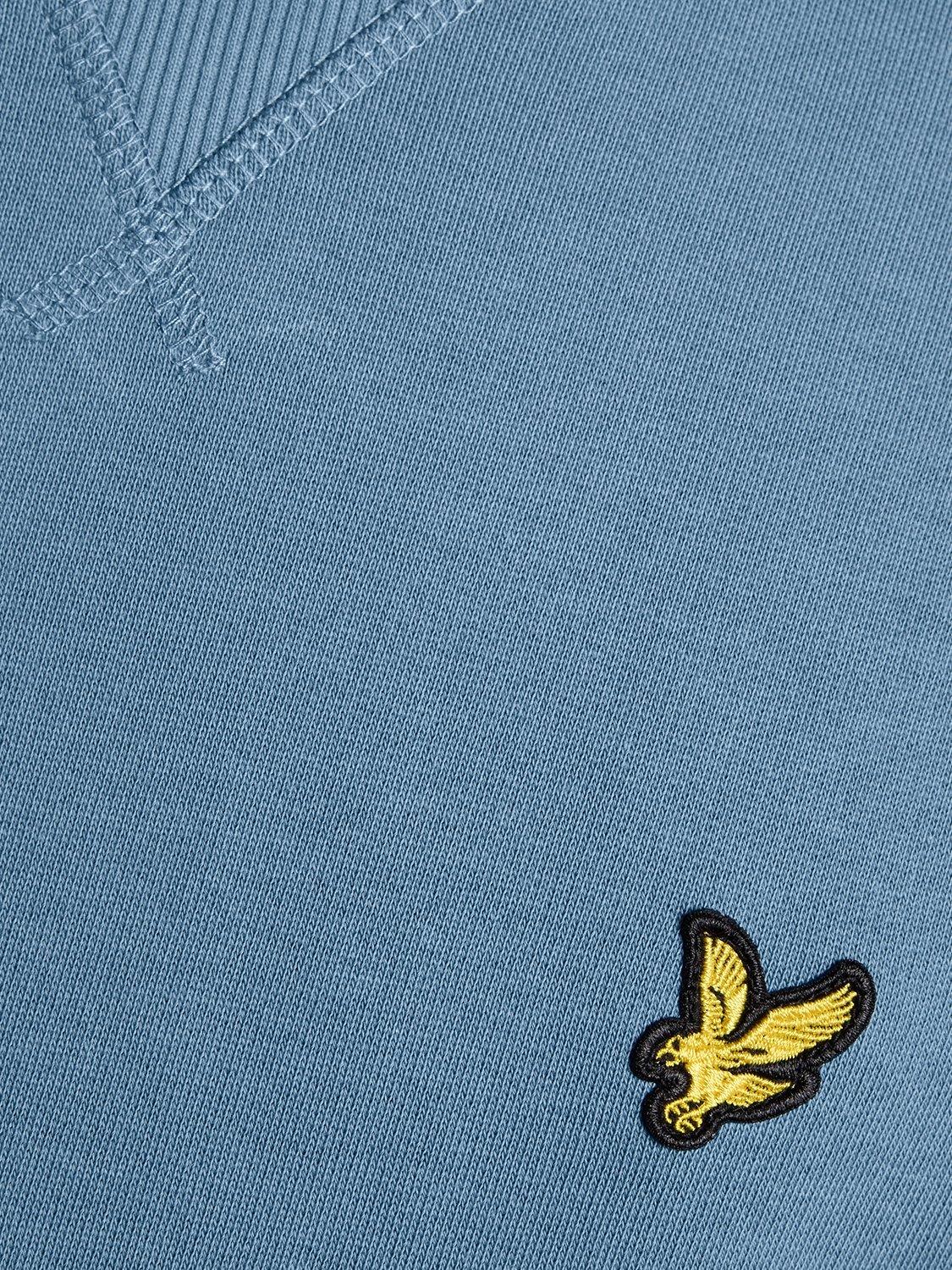 Product image 6 of 6, which shows Lyle & Scott Crew Neck Cotton Sweatshirt, Ocean Sky, XS