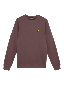 Lyle & Scott Logo Crew Neck Cotton Sweatshirt, Espresso