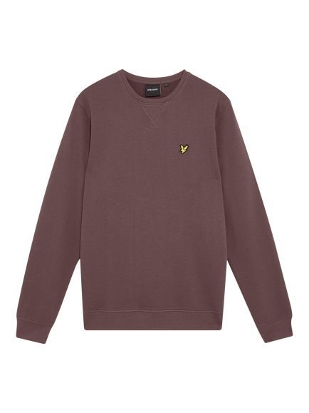 Lyle & Scott Logo Crew Neck Cotton Sweatshirt, Espresso