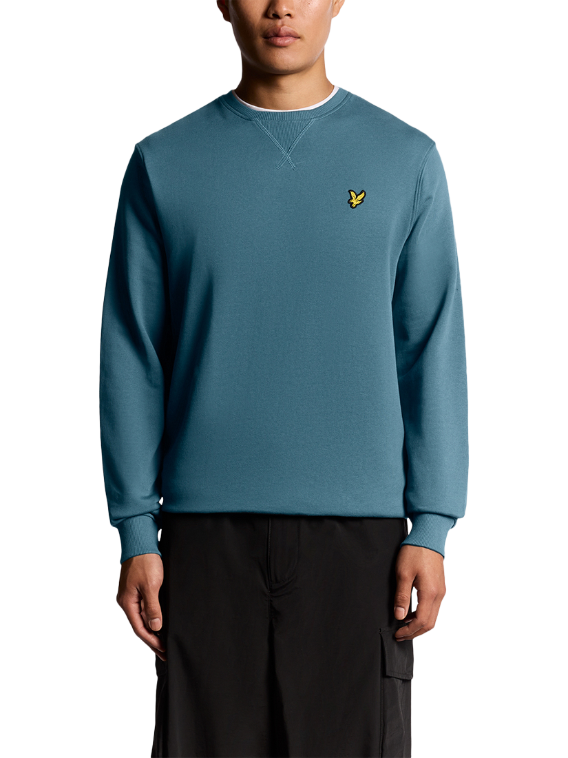 Product image 2 of 6, which shows Lyle & Scott Crew Neck Sweatshirt, Deep Water, XXL