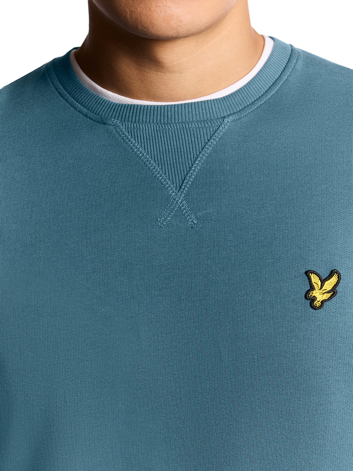 Product image 3 of 6, which shows Lyle & Scott Crew Neck Sweatshirt, Deep Water, XXL