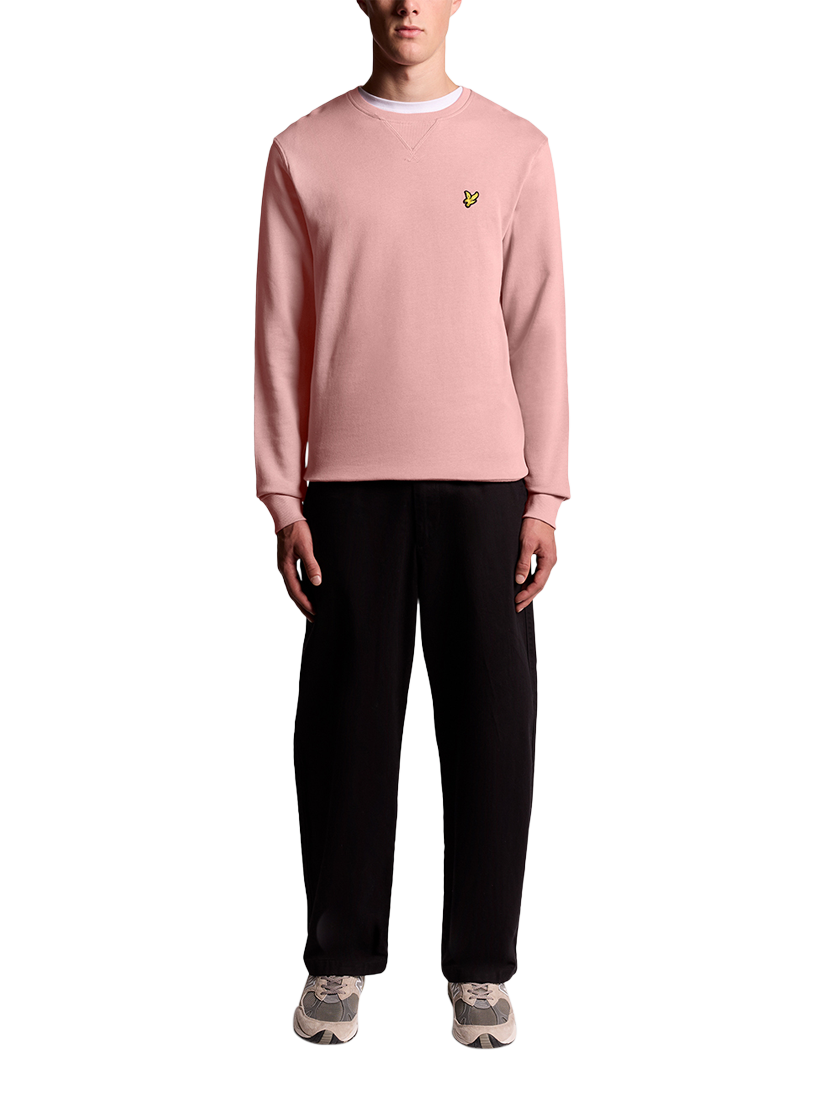 Product image 2 of 6, which shows Lyle & Scott Crew Neck Cotton Sweatshirt, Garden Rose, XS