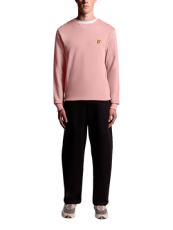 Lyle & Scott Crew Neck Cotton Sweatshirt - view 2, Garden Rose