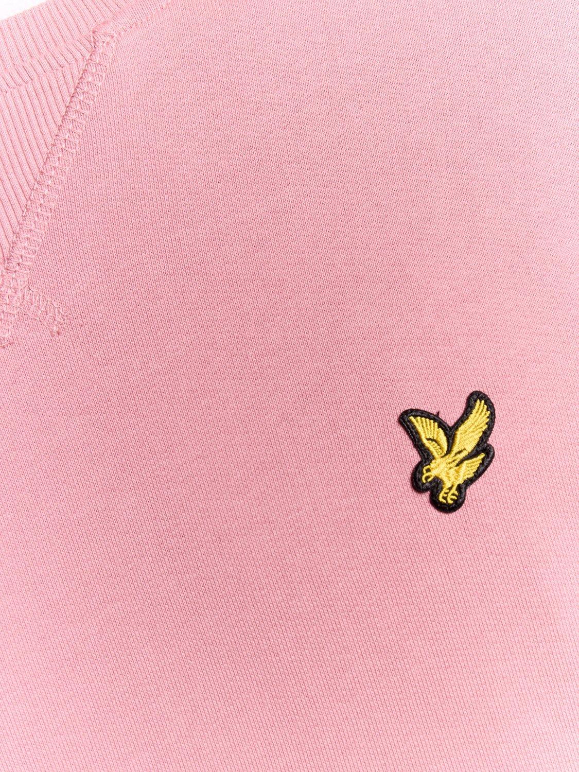 Product image 6 of 6, which shows Lyle & Scott Crew Neck Cotton Sweatshirt, Garden Rose, XS