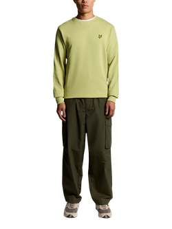 Lyle & Scott Crew Neck Cotton Sweatshirt - view 2, Pale Willow