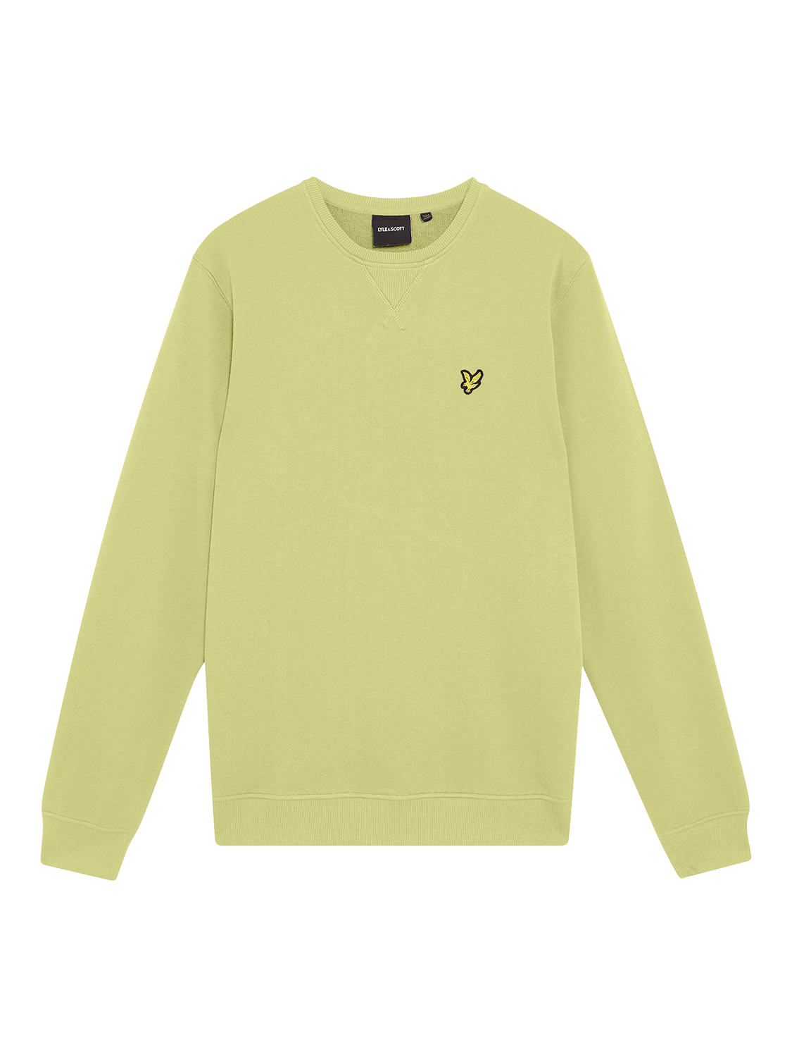 Product image 5 of 6, which shows Lyle & Scott Crew Neck Cotton Sweatshirt, Pale Willow, XS