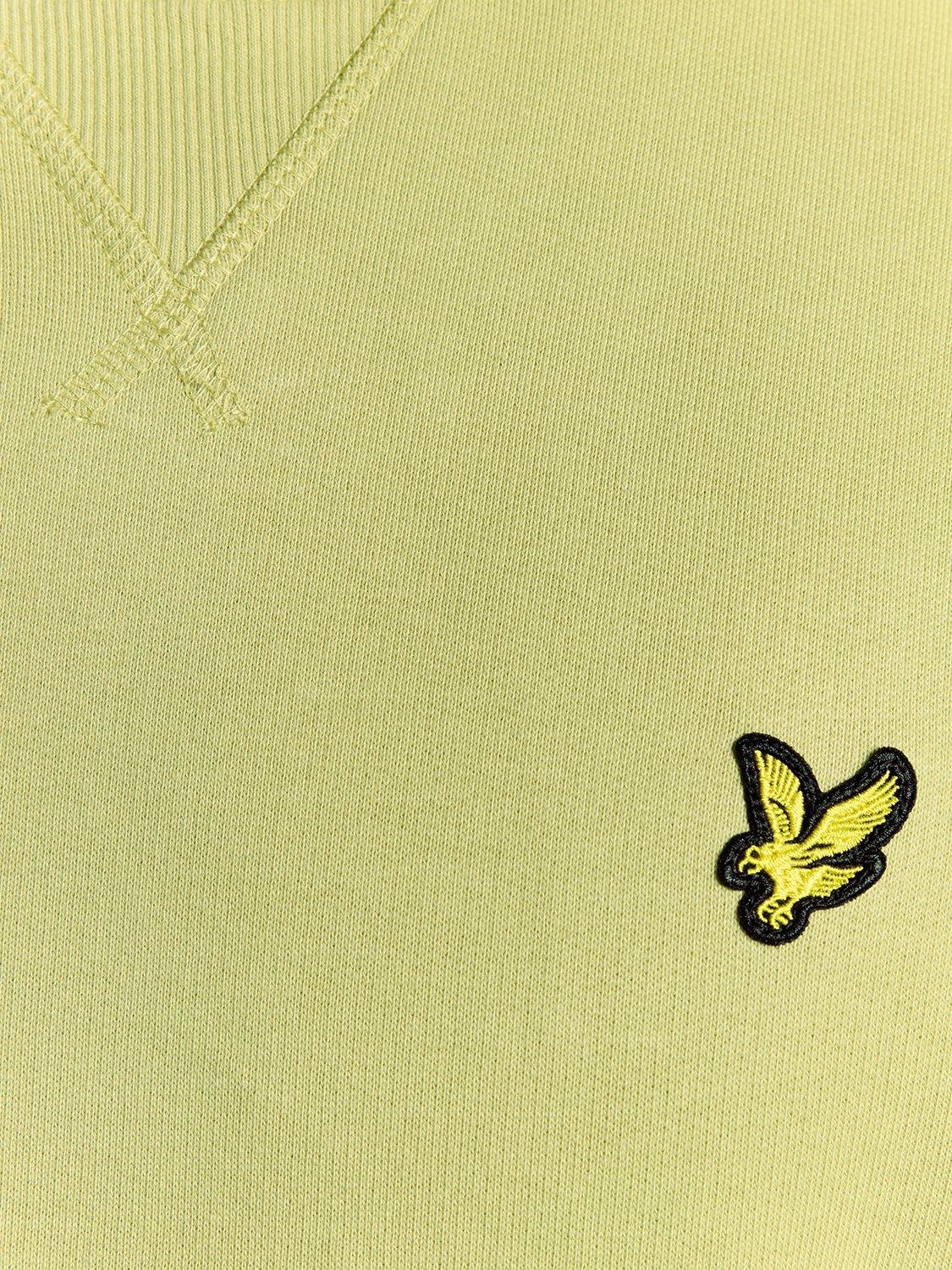 Product image 6 of 6, which shows Lyle & Scott Crew Neck Cotton Sweatshirt, Pale Willow, XS