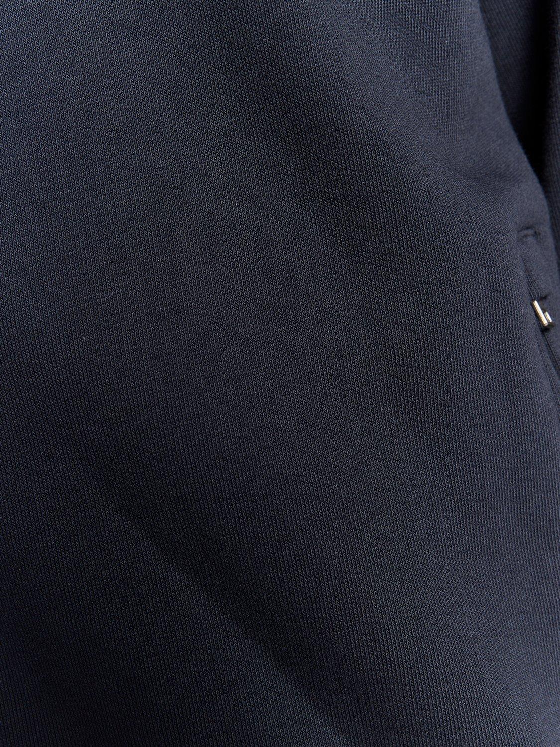 Product image 6 of 6, which shows Lyle & Scott Zip Front Cotton Bomber Jacket, Dark Navy, XS