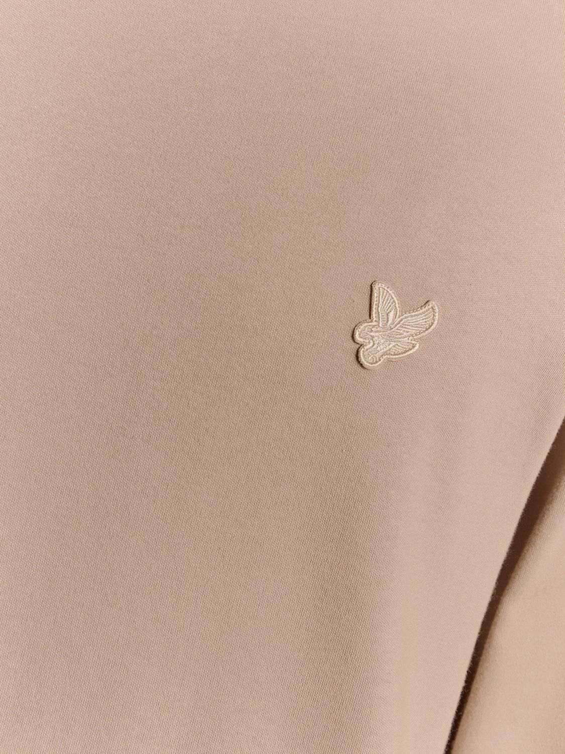 Product image 6 of 6, which shows Lyle & Scott Interlock Crew Neck Cotton Jumper, Cobblestone, XS