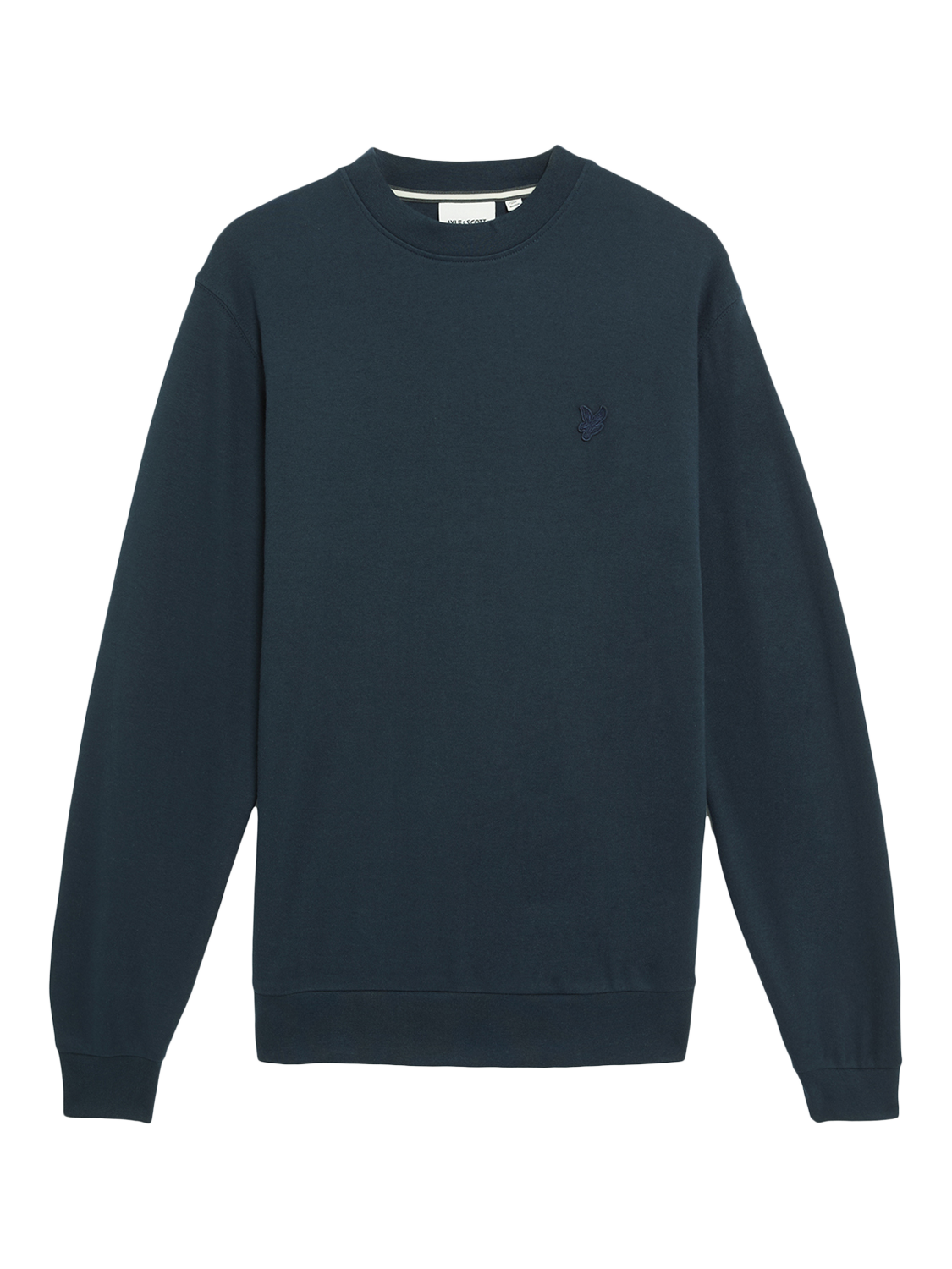 Product image 5 of 6, which shows Lyle & Scott Interlock Crew Neck Cotton Jumper, Carbon, XS
