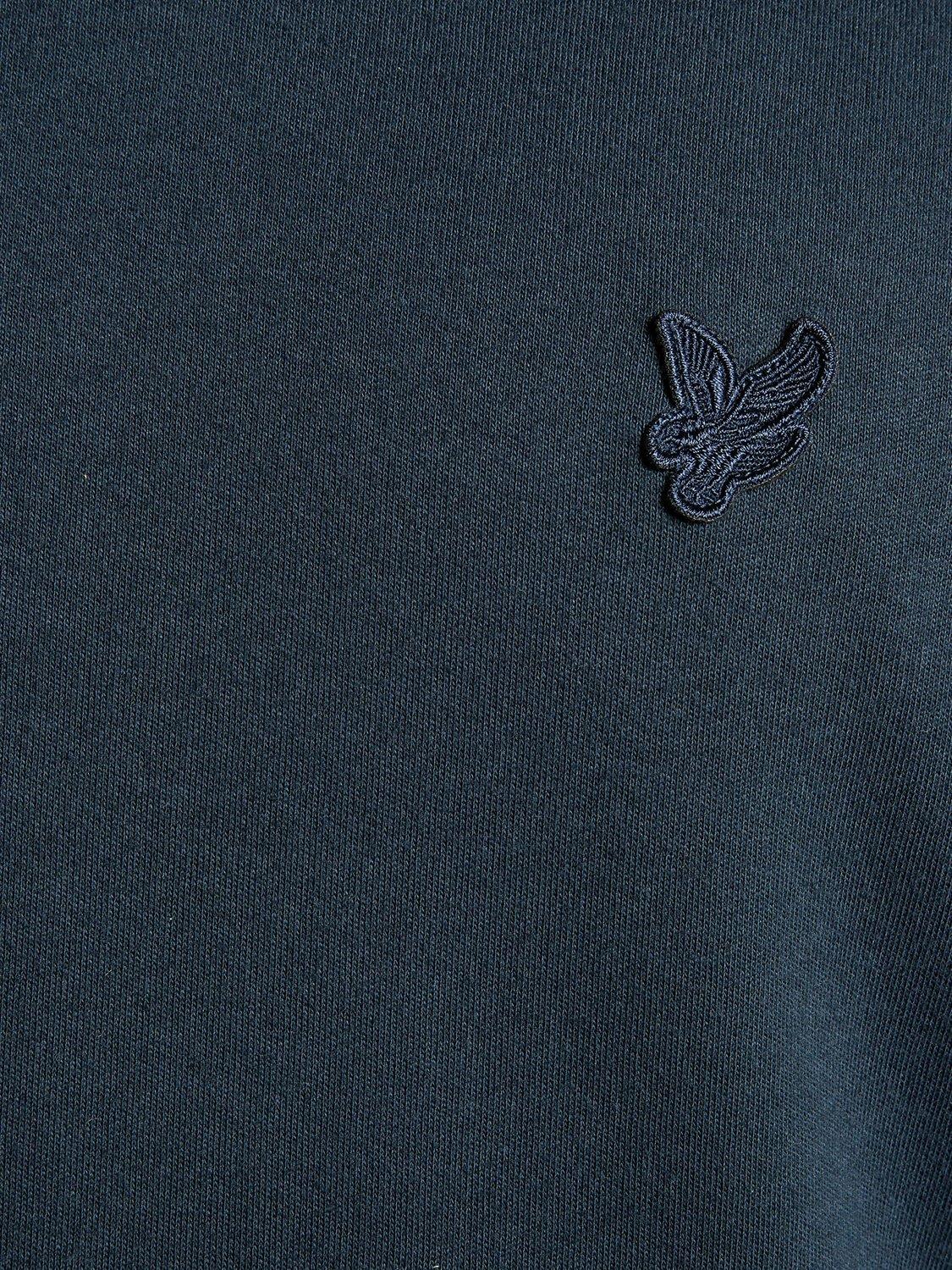 Product image 6 of 6, which shows Lyle & Scott Interlock Crew Neck Cotton Jumper, Carbon, XS