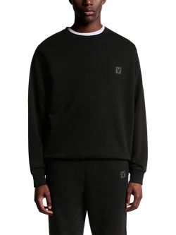 Lyle & Scott Crew Neck Lounge Top, Jet Black