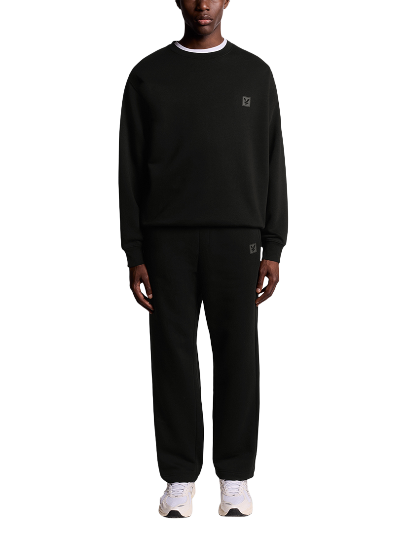 Product image 2 of 6, which shows Lyle & Scott Crew Neck Lounge Top, Jet Black, XS