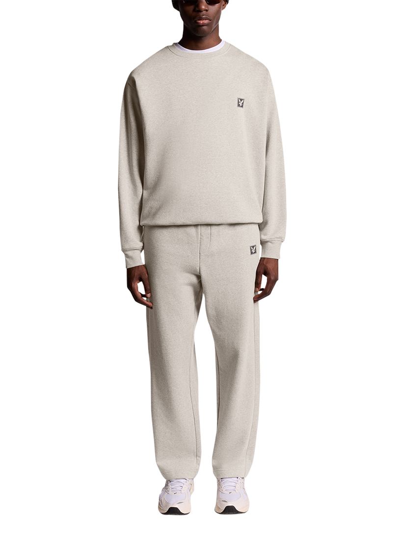 Product image 2 of 6, which shows Lyle & Scott Crew Neck Lounge Top, Oatmeal Marl, XS