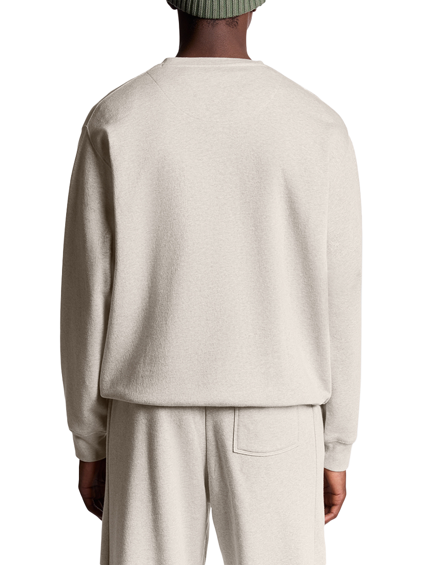 Product image 4 of 6, which shows Lyle & Scott Crew Neck Lounge Top, Oatmeal Marl, XS