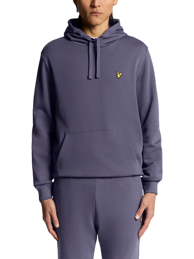Product image 1 of 6, which shows Lyle & Scott Golden Eagle Cotton Hoodie, Graystone, XS