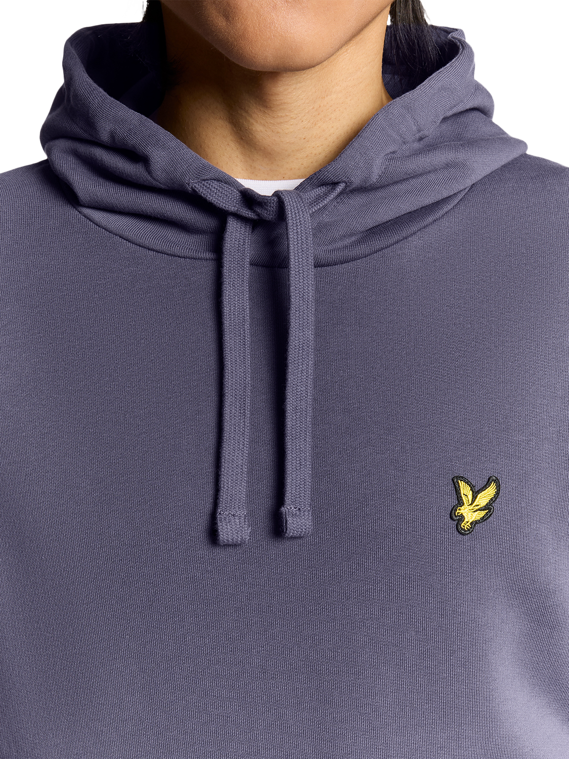 Product image 3 of 6, which shows Lyle & Scott Golden Eagle Cotton Hoodie, Graystone, XS