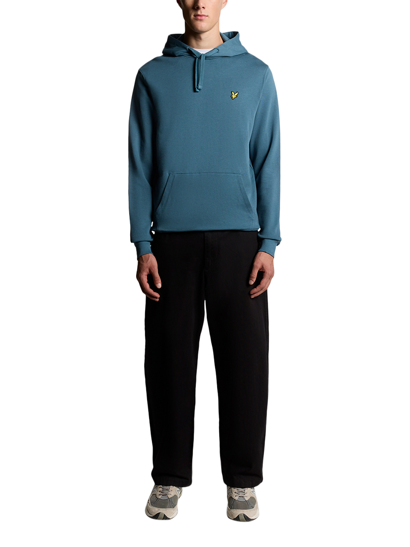 Product image 2 of 6, which shows Lyle & Scott Golden Eagle Cotton Hoodie, Deep Water, XS