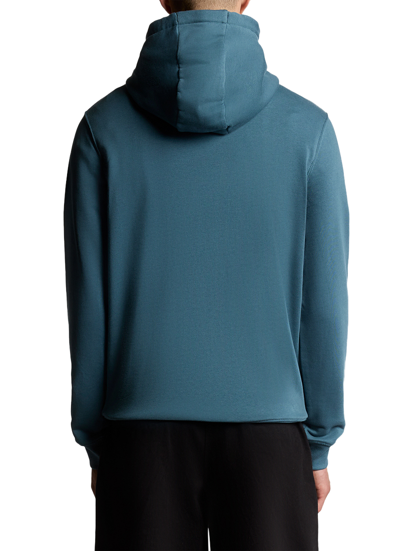 Product image 4 of 6, which shows Lyle & Scott Golden Eagle Cotton Hoodie, Deep Water, XS