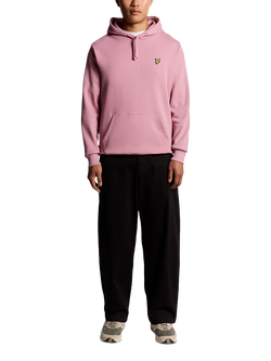 Lyle & Scott Golden Eagle Cotton Hoodie - view 2, Garden Rose