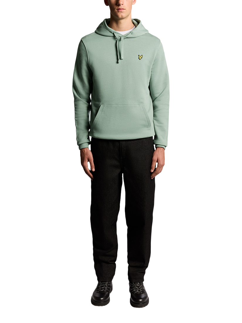 Product image 2 of 6, which shows Lyle & Scott Golden Eagle Cotton Hoodie, Cold Mint, XS