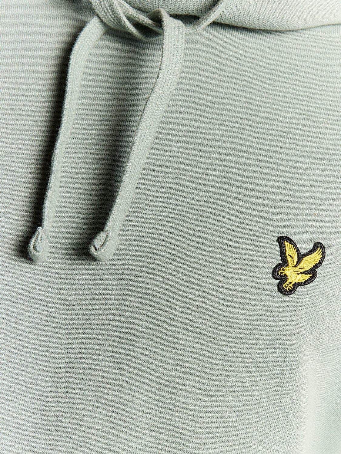 Product image 6 of 6, which shows Lyle & Scott Golden Eagle Cotton Hoodie, Cold Mint, XS