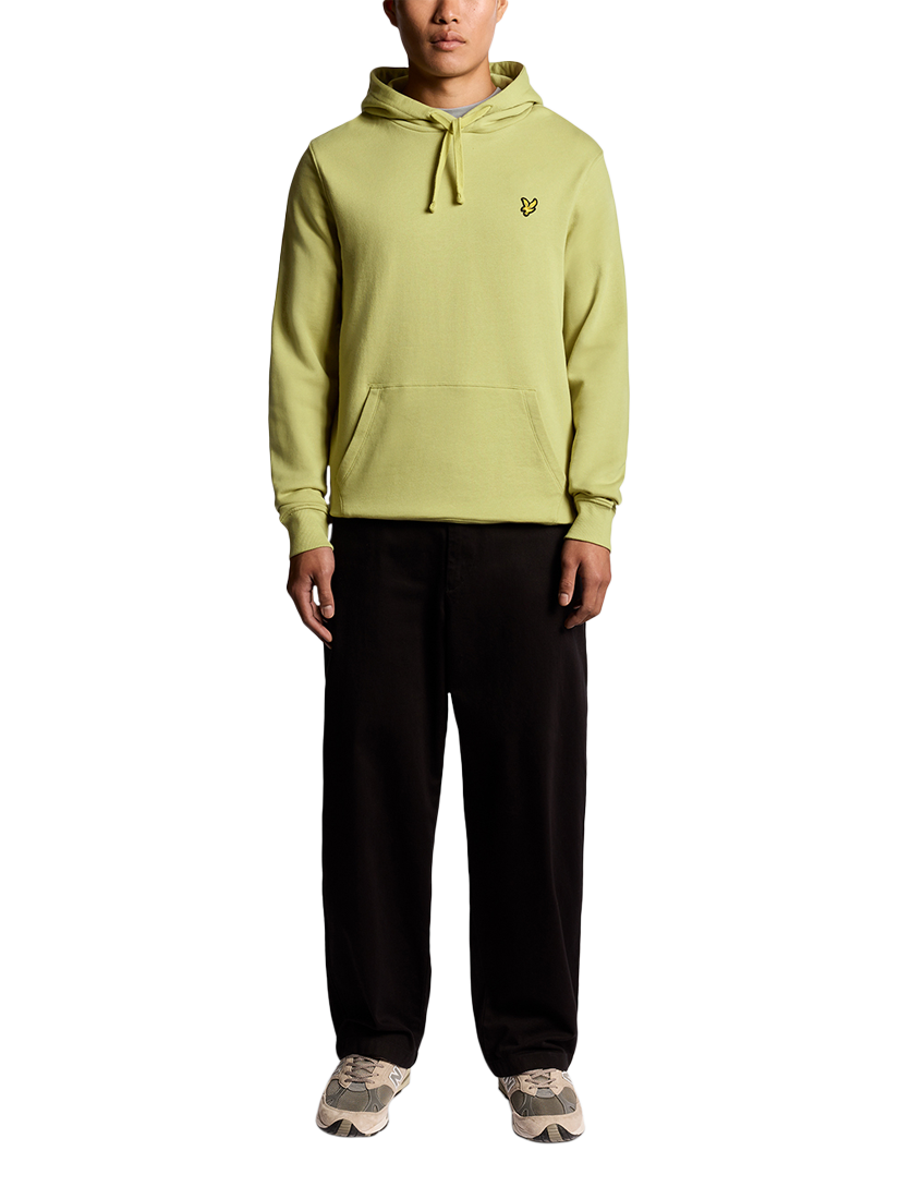 Product image 2 of 6, which shows Lyle & Scott Golden Eagle Cotton Hoodie, Pale Willow, XXL