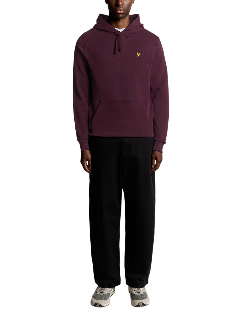 Product image 2 of 6, which shows Lyle & Scott Cotton Pullover Hoodie, Burgundy, XXL