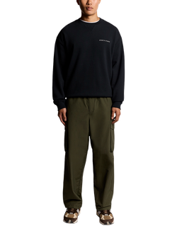 Lyle & Scott Script Cotton Sweatshirt - view 2, Dark Navy