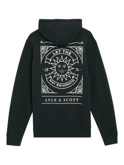 Lyle & Scott Sunshine Inn Graphic Print Cotton Hoodie - view 2, Dark Navy