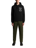 Lyle & Scott Sunshine Inn Graphic Print Cotton Hoodie, Jet Black
