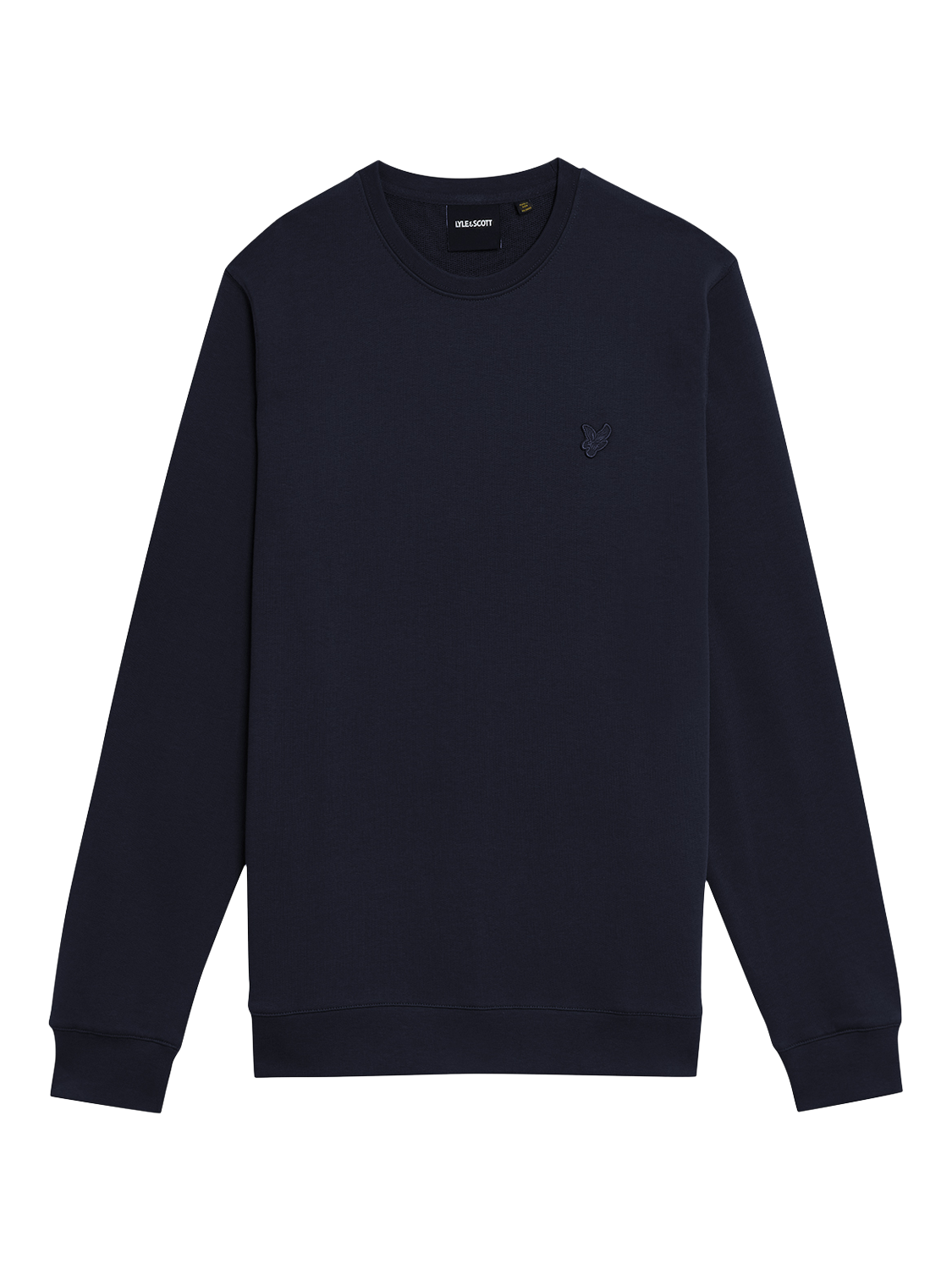 Product image 5 of 5, which shows Lyle & Scott Crew Neck Cotton Sweatshirt, Dark Navy, XXL