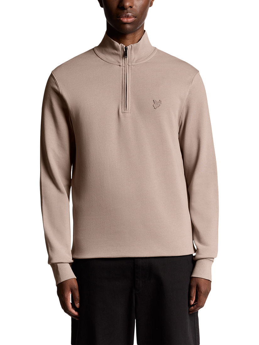 Product image 1 of 6, which shows Lyle & Scott Half Zip Cotton Sweatshirt, Fife, XXL