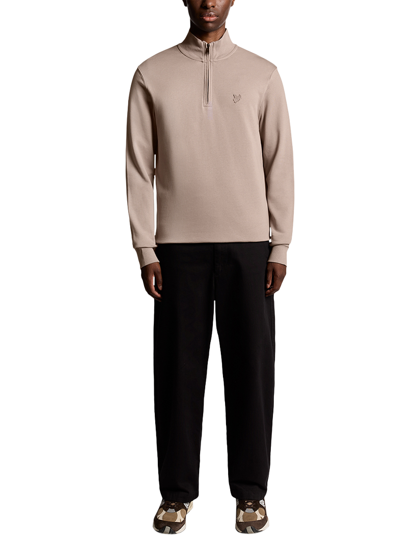 Product image 2 of 6, which shows Lyle & Scott Half Zip Cotton Sweatshirt, Fife, XXL