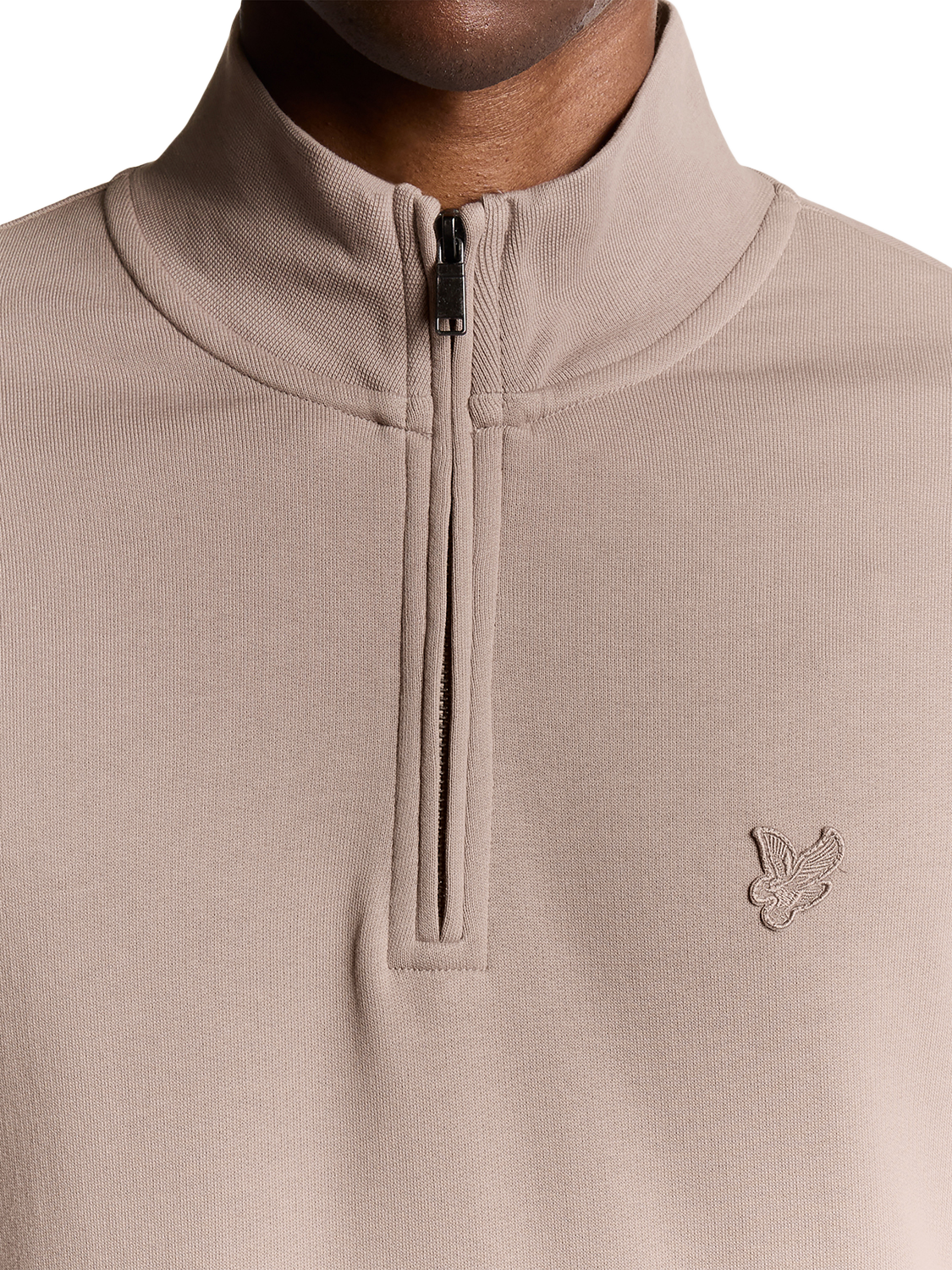 Product image 3 of 6, which shows Lyle & Scott Half Zip Cotton Sweatshirt, Fife, XXL