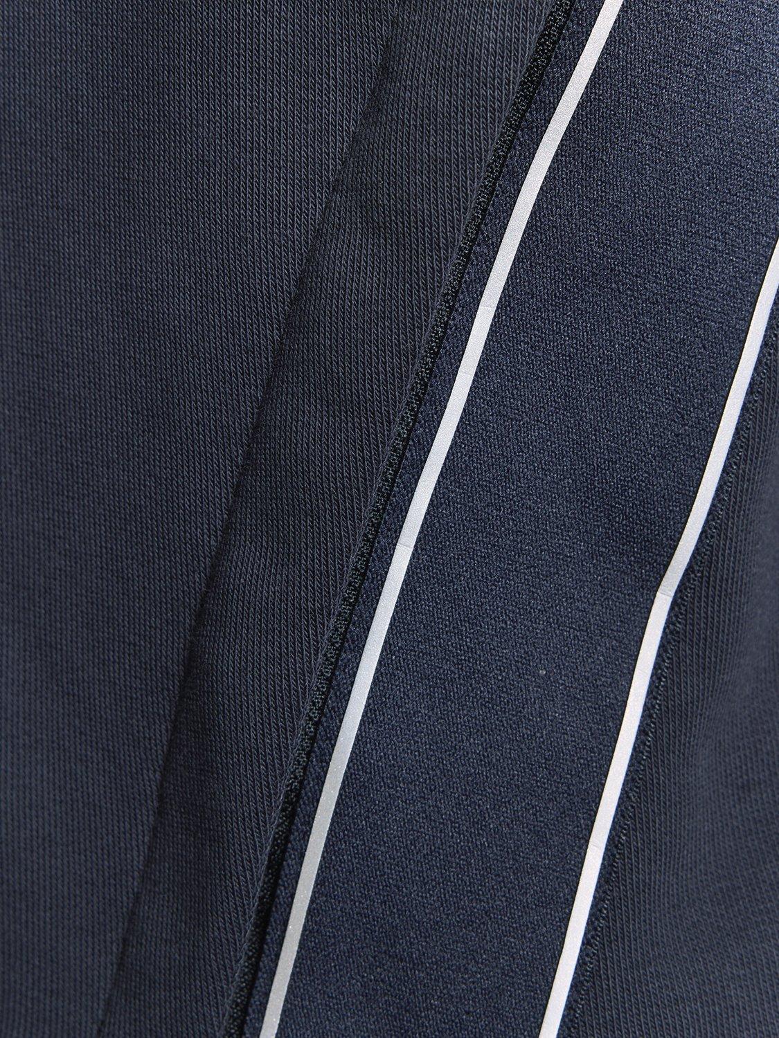 Product image 6 of 6, which shows Lyle & Scott Tape Detail Zip-Through Track Top, Dark Navy, XXL