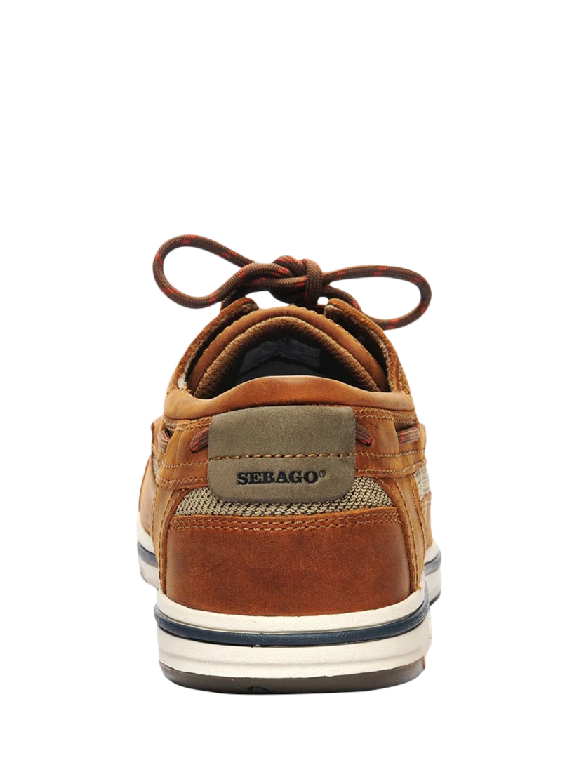 Product image 6 of 6, which shows Sebago Triton Leather Boat Shoes, Brown Cinnamon, 6.5