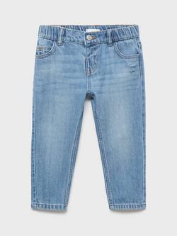 Mango Kids' Xavi Straight Denim Jeans - view 2, Open Blue