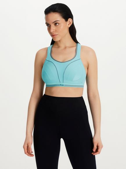 Shock Absorber Ultimate Run Sports Bra, Turquoise