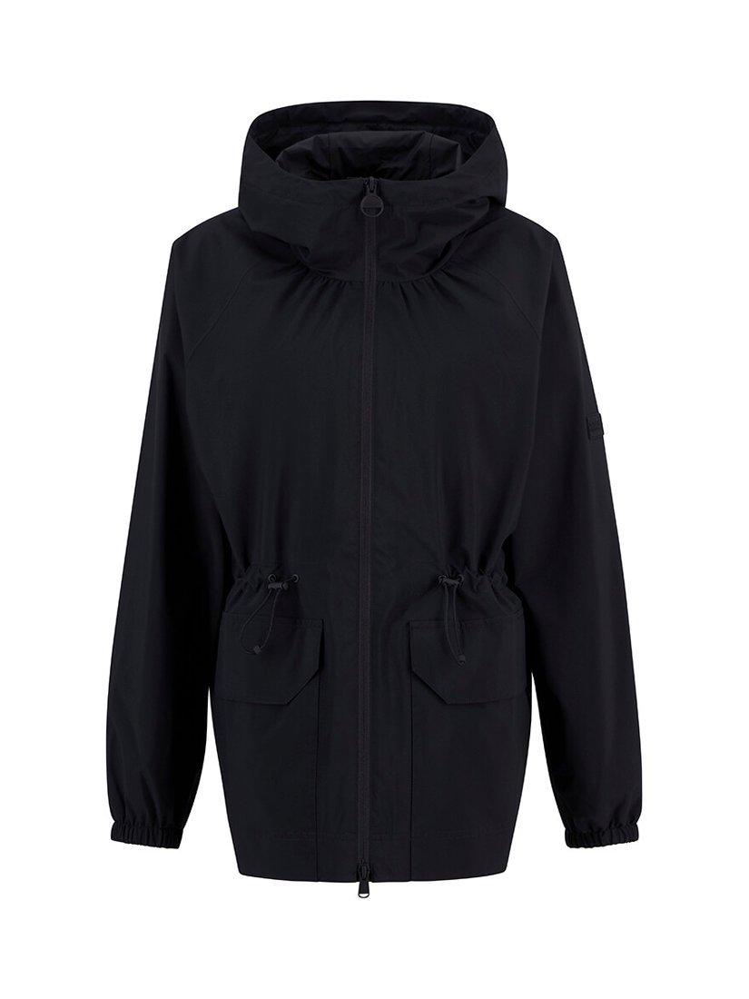 Product image 1 of 1, which shows Barbour B.Intl Montgomery Oversized Raincoat, Black, 10