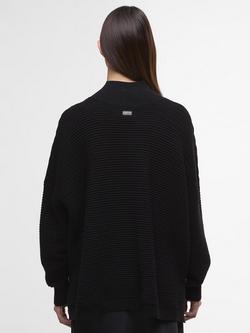 Barbour International Kaia Cotton Knit Funnel Neck Jumper - view 2, Black