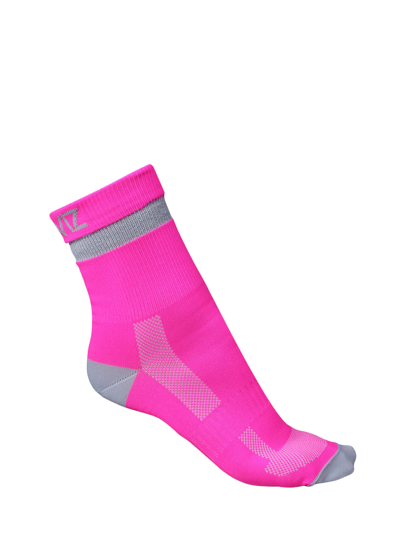 Product image 1 of 2, which shows Proviz Short Running Socks, Pink, S