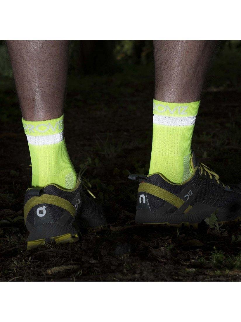 Product image 2 of 2, which shows Proviz Short Running Socks, Yellow, S