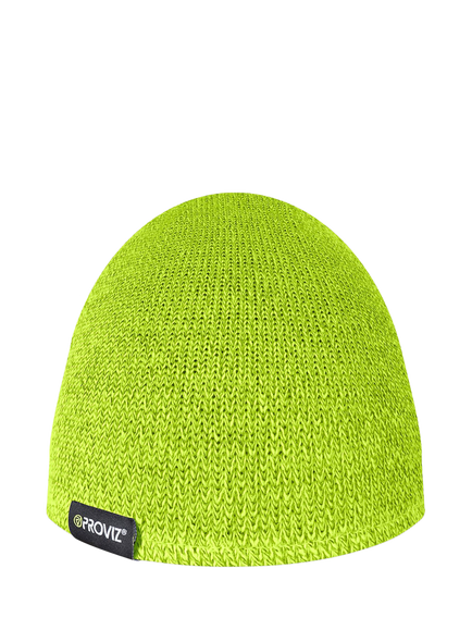 Proviz Fleece Run Beanie Hat, Yellow