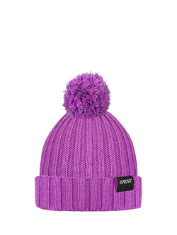 Proviz REFLECT360 Pom Pom Fleece Beanie Hat, Purple