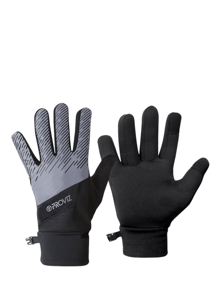 Proviz Light Reflective Running Gloves, Silver, Silver