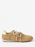 Mint Velvet Kiko Suede Lace Up Trainers, Brown Tan