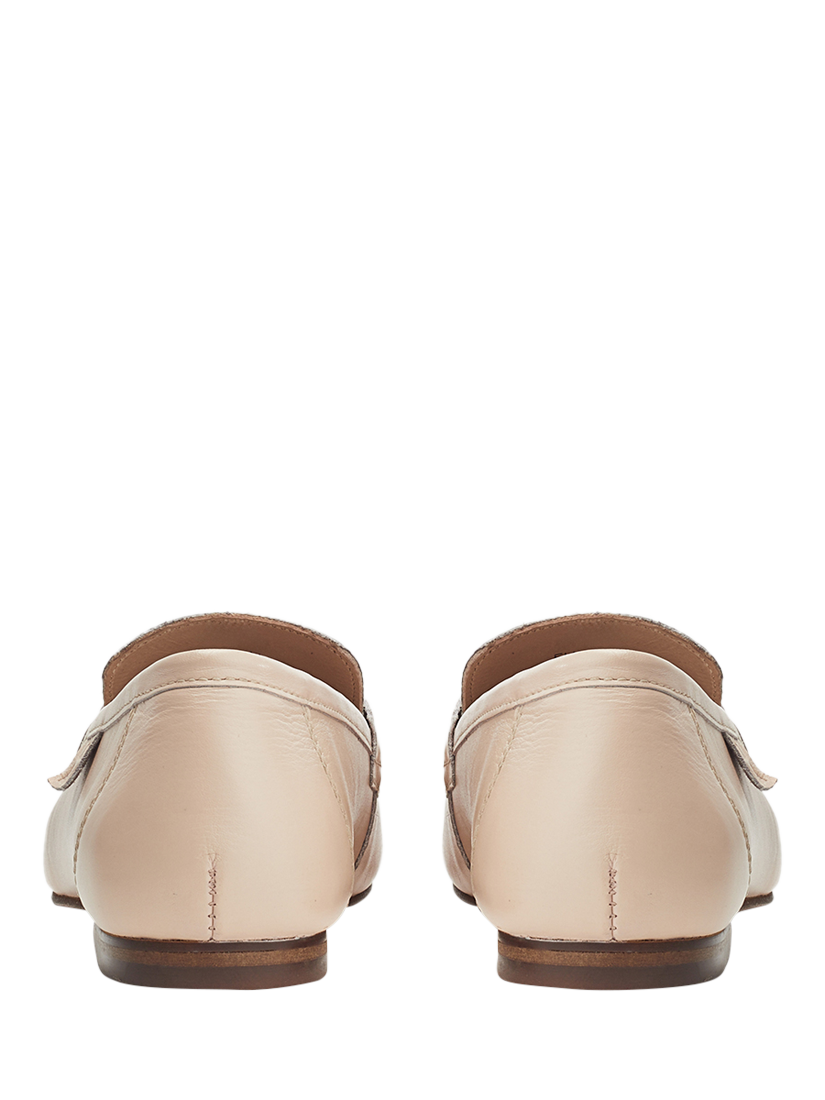 Product image 3 of 4, which shows Moda in Pelle Ellea Leather Snaffle Trim Loafers, Cameo, 3